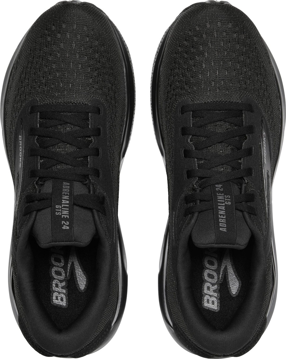 Brooks Womens Adrenaline GTS 24 - Wide - Black/Black/Ebony - Stability - SS25