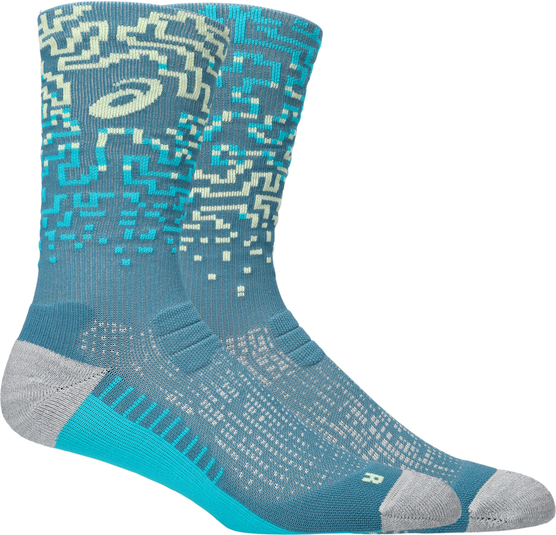 Asics Performance Run Sock Crew - Foggy Teal/Energy Aqua - AW26
