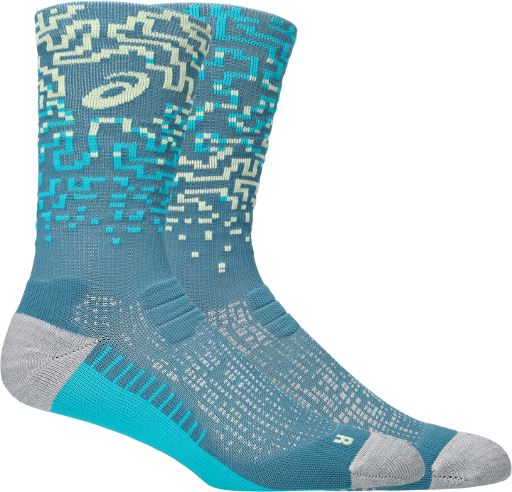 Asics Performance Run Sock Crew - Foggy Teal/Energy Aqua - AW26