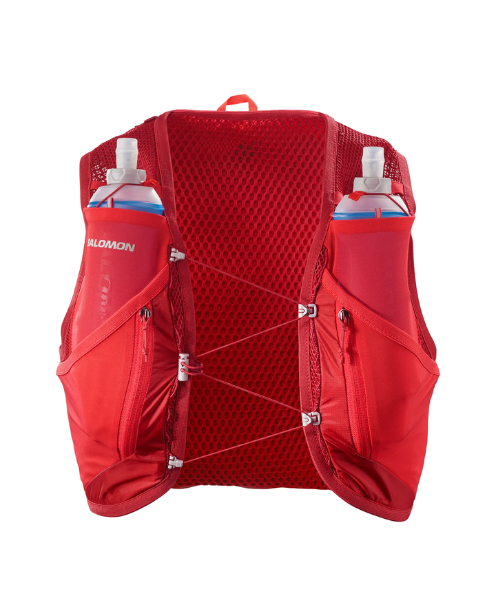 Salomon Active Skin 12 Unisex Vest with Flasks - Red Dahlia/High Risk Red