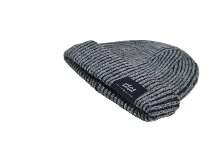 Vaga Midweight Beanie - Charcoal/Black - AW25