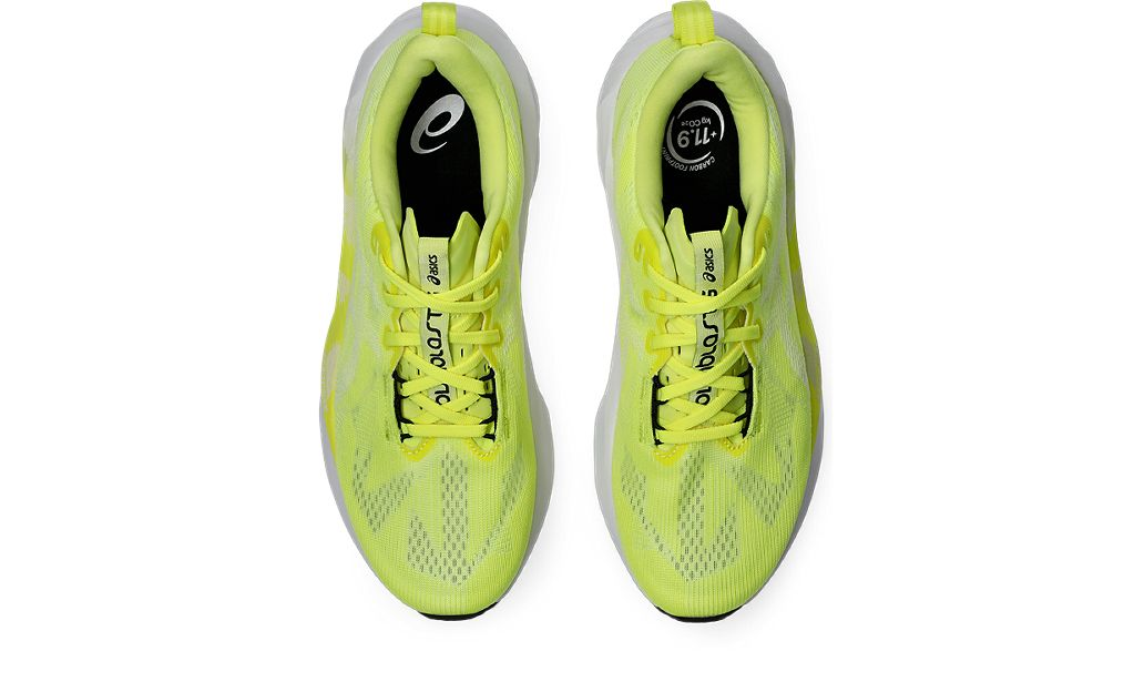 Asics Mens Novablast 5 - Citron/White - Neutral - AW25