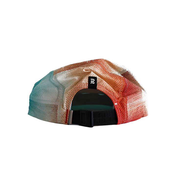 Bandit Unisex Nylon HumoFit Run Hat - Uneven Vertical Gradient - Flame - AW26