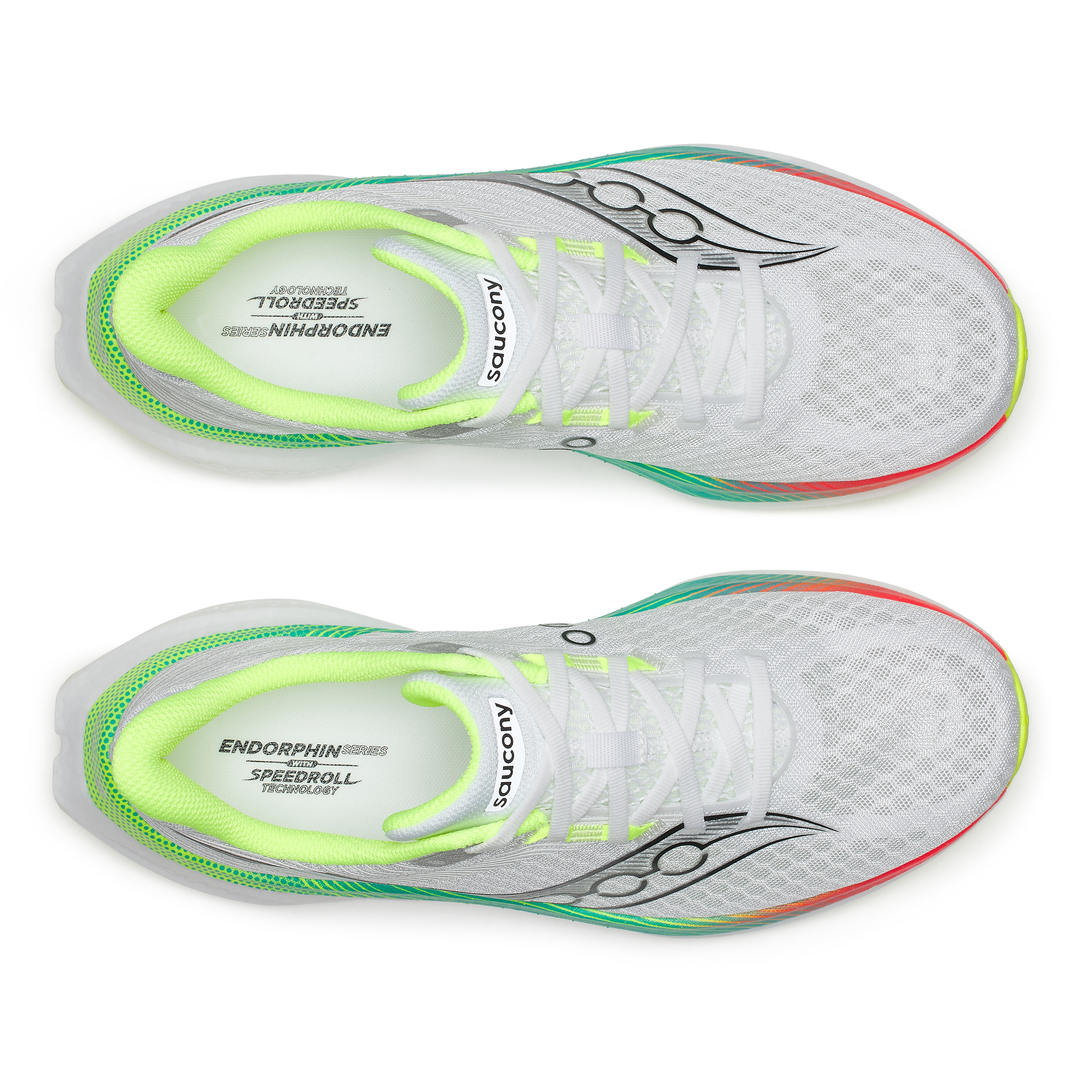 Saucony Mens Endorphin Speed 5 - White/Multi - Neutral - AW26