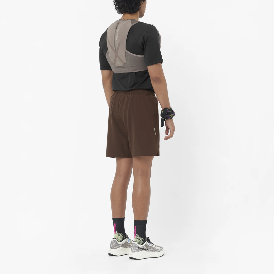 Gilet unisexe avec flasques Salomon GRVL Skin 4 - Iron/Silver Cloud