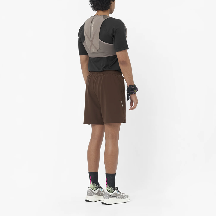 Gilet unisexe avec flasques Salomon GRVL Skin 4 - Iron/Silver Cloud