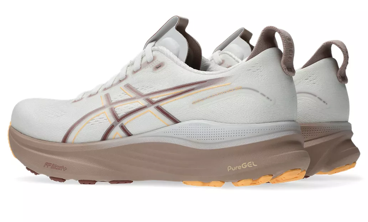 Asics Womens Gel Kayano 32 - White/Orange Glow - Stability - AW25
