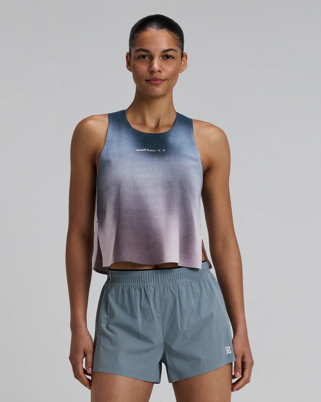Bandit Womens Tank Singlet - Aegean Blue Wave Print - SS26
