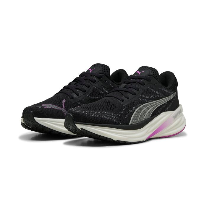Puma Womens Magnify NITRO 2 - Puma Black/Pure Magenta - Neutral - SS25