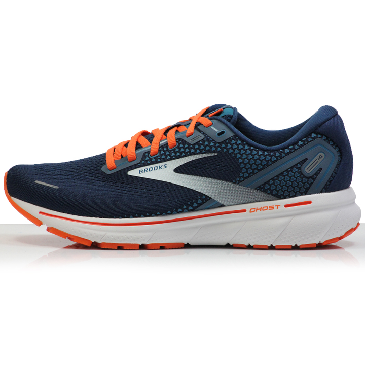 Brooks Mens Ghost 14 - Titan/Teal/Flame - Neutral