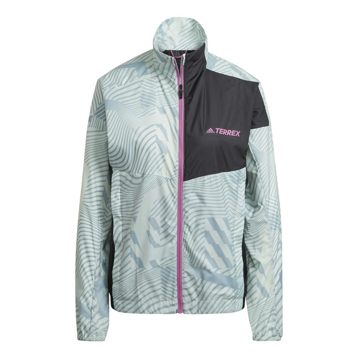 Adidas Womens Terrex Trail Wind Jacket  - Green