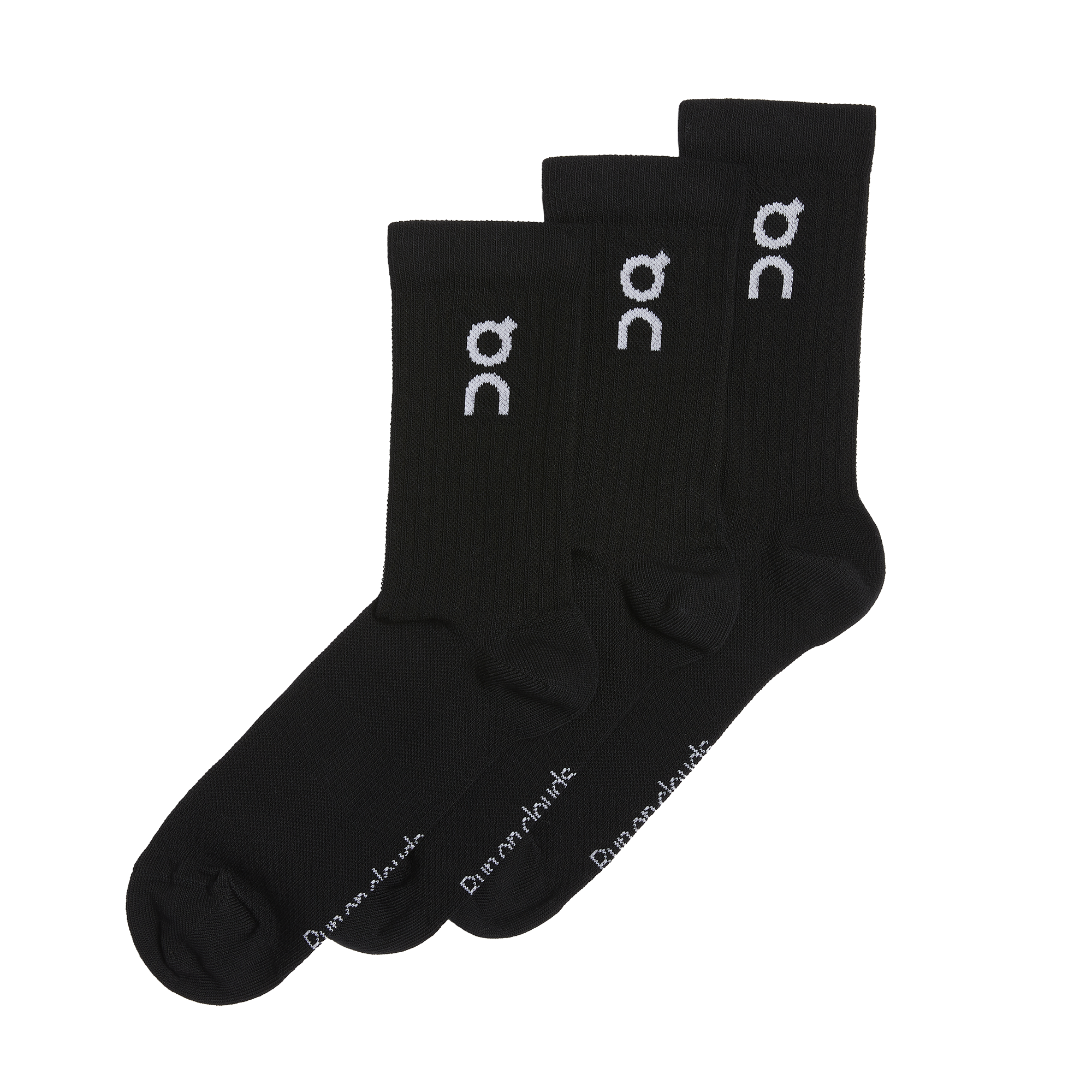 On Logo Sock 3-Pack Unisex - Black