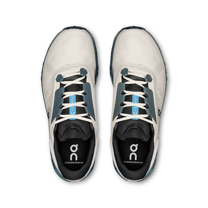 ON Mens Cloudstratus 3 - Cream/Horizon - SS25