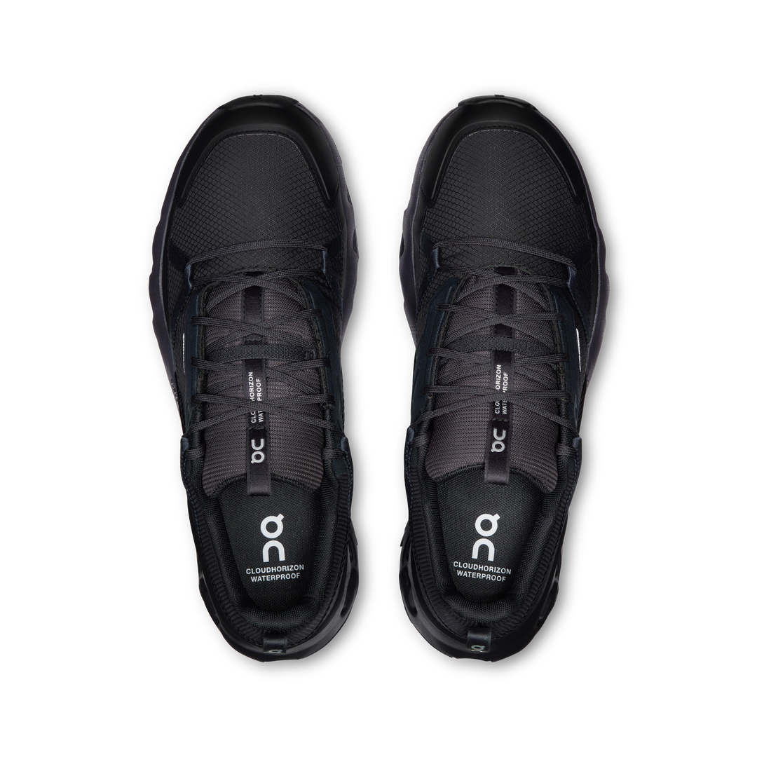 ON Mens Cloudhorizon Waterproof - Black/Black - Trail - SS25