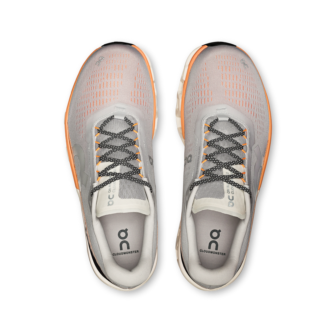 ON Mens Cloudmonster 2 - Glacier/Tangerine - AW25