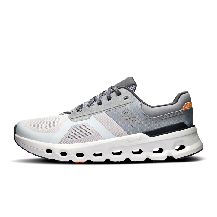 ON Mens Cloudrunner 2 Wide - 2E Width - Wolf/Ivory - Stability - SS25