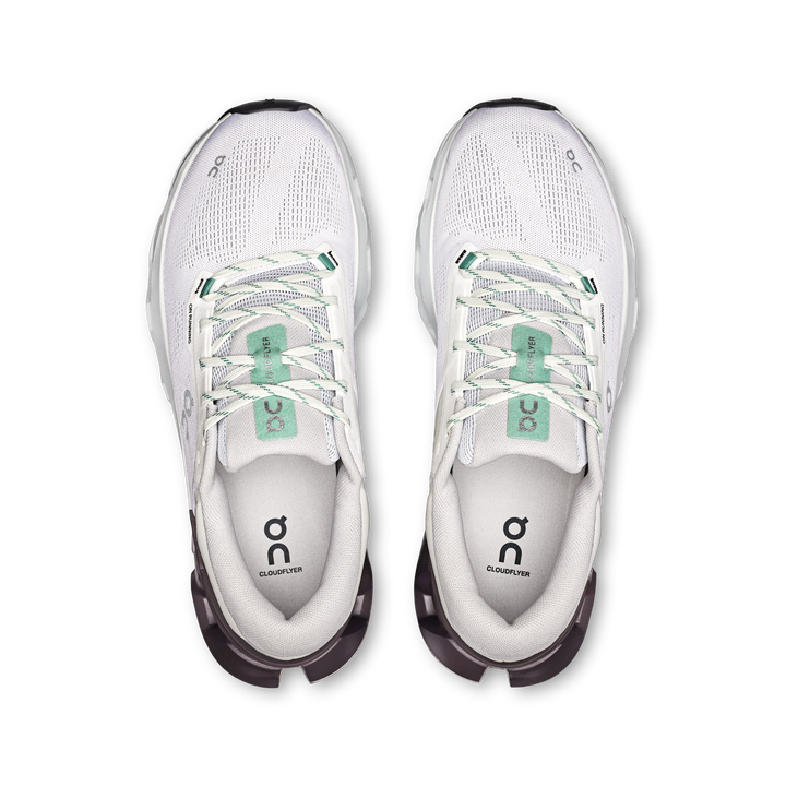ON Mens Cloudflyer 5 - White/Pebble - AW25