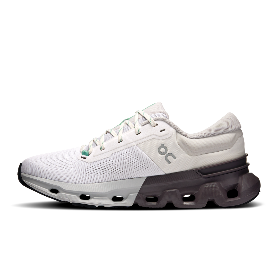 ON Mens Cloudflyer 5 - White/Pebble - AW25