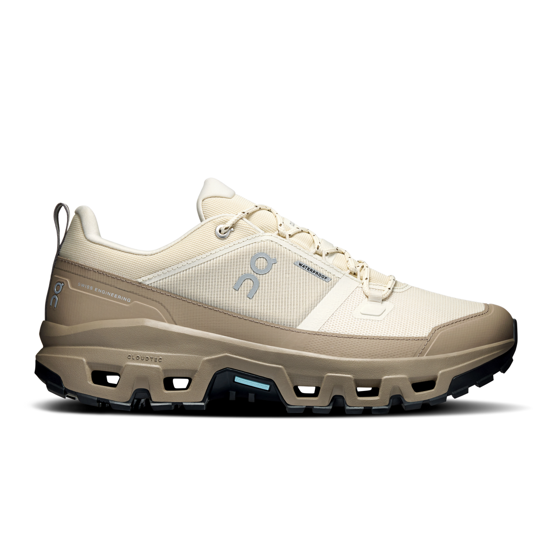 ON Mens Cloudrock Low Waterproof - Grain/Soba - Trail - AW26