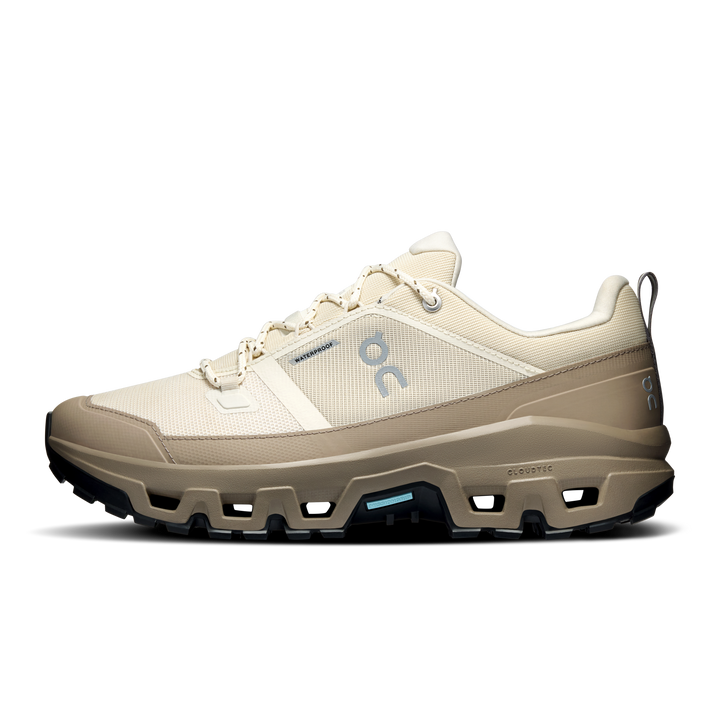 ON Mens Cloudrock Low Waterproof - Grain/Soba - Trail - AW26