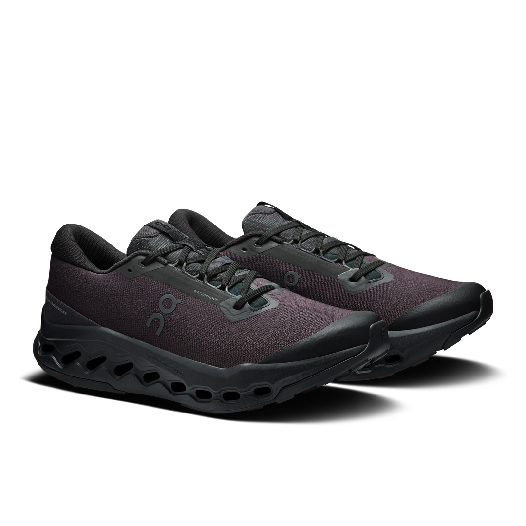 ON Mens Cloudsurfer Trail 2 WP - Black/Black - Trail - AW25