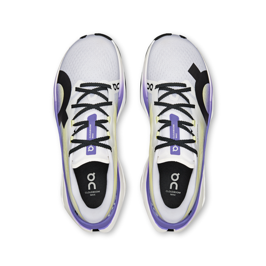 ON Mens Cloudboom Max - White/Juniper - Neutral - SS26