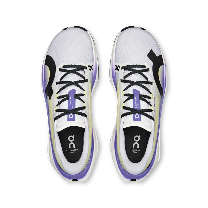ON Mens Cloudboom Max - White/Juniper - Neutral - SS26
