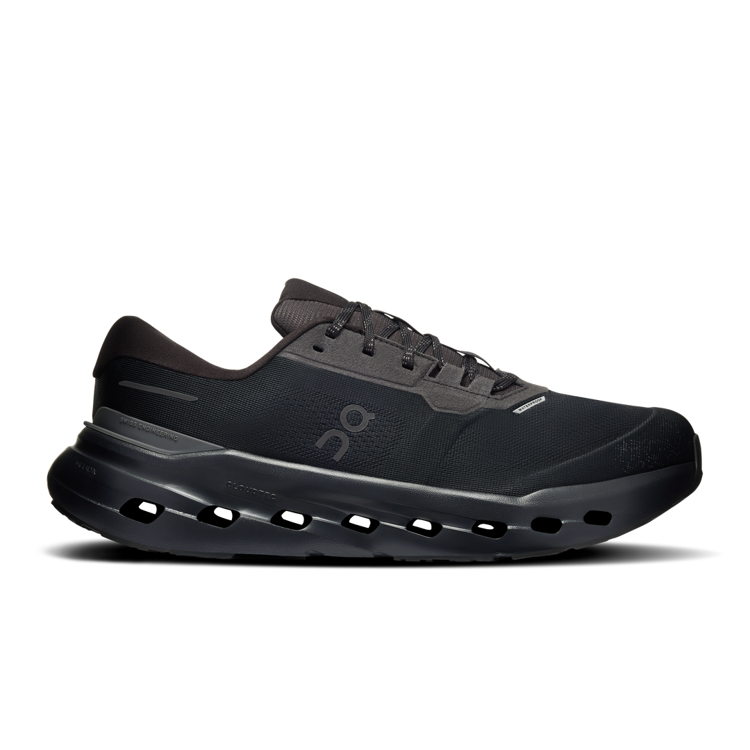 ON Mens Cloudrunner 3 Waterproof - Black/Black - Stability - AW26