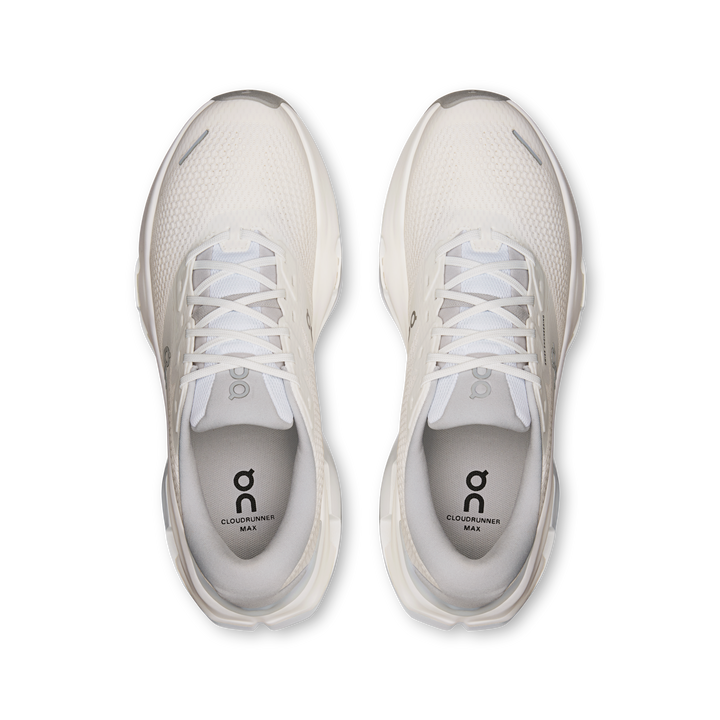 ON Mens Cloudrunner 3 Max - White/Glacier - Stability - AW26