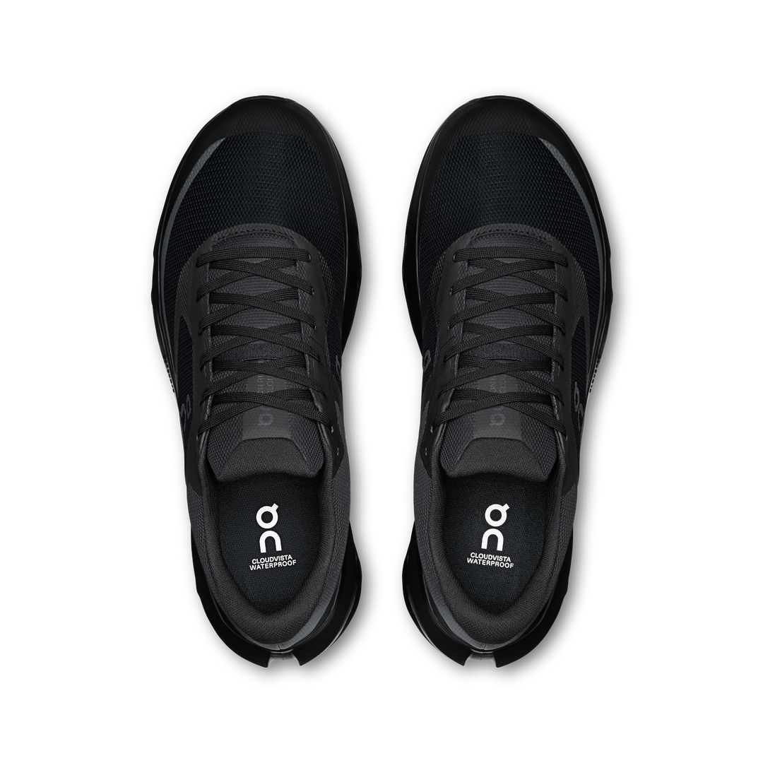 ON Mens Cloudvista 3 Waterproof - Black/Black - Trail - AW26