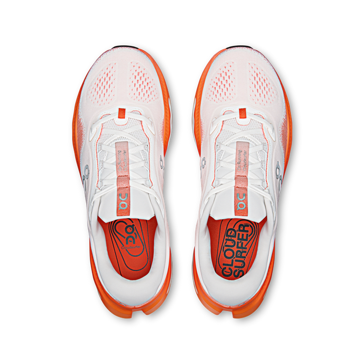 ON Mens Cloudsurfer 3 - White/Flame - AW26