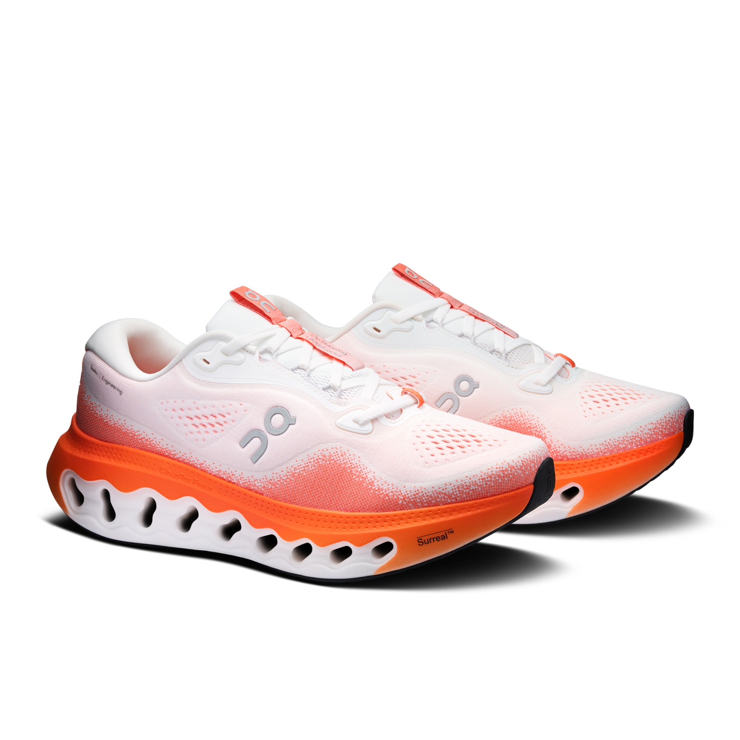 ON Mens Cloudsurfer 3 - White/Flame - AW26