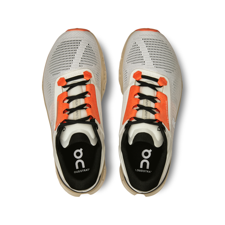 ON Womens Cloudstratus 3 - Undyed-White/Sand