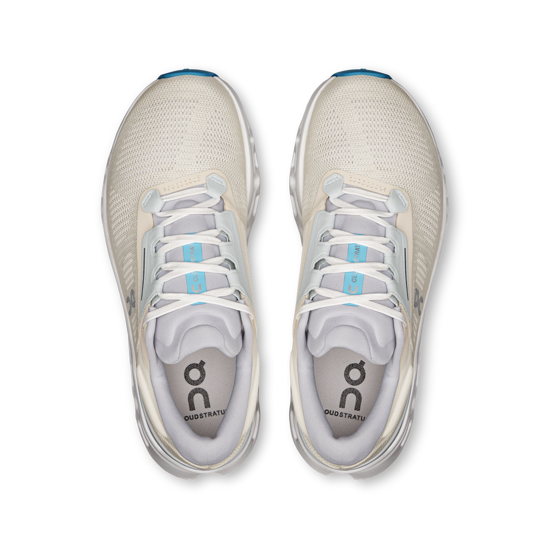 ON Womens Cloudstratus 3 - Cream/Arctic - SS25