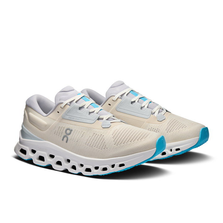 ON Womens Cloudstratus 3 - Cream/Arctic - SS25