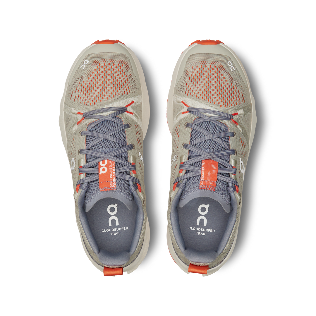 ON Womens Cloudsurfer Trail - Fossil/Ivory - Trail
