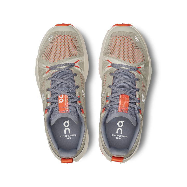 ON Womens Cloudsurfer Trail - Fossil/Ivory - Trail