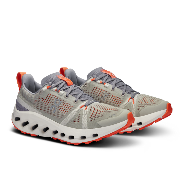 ON Womens Cloudsurfer Trail - Fossil/Ivory - Trail