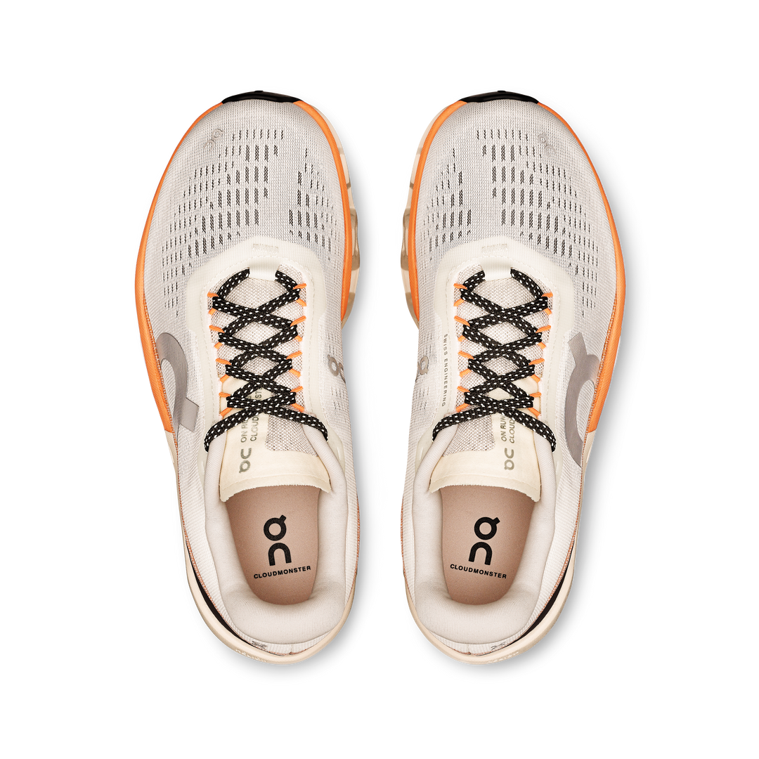 ON Womens Cloudmonster 2 - Ivory/Tangerine - AW25