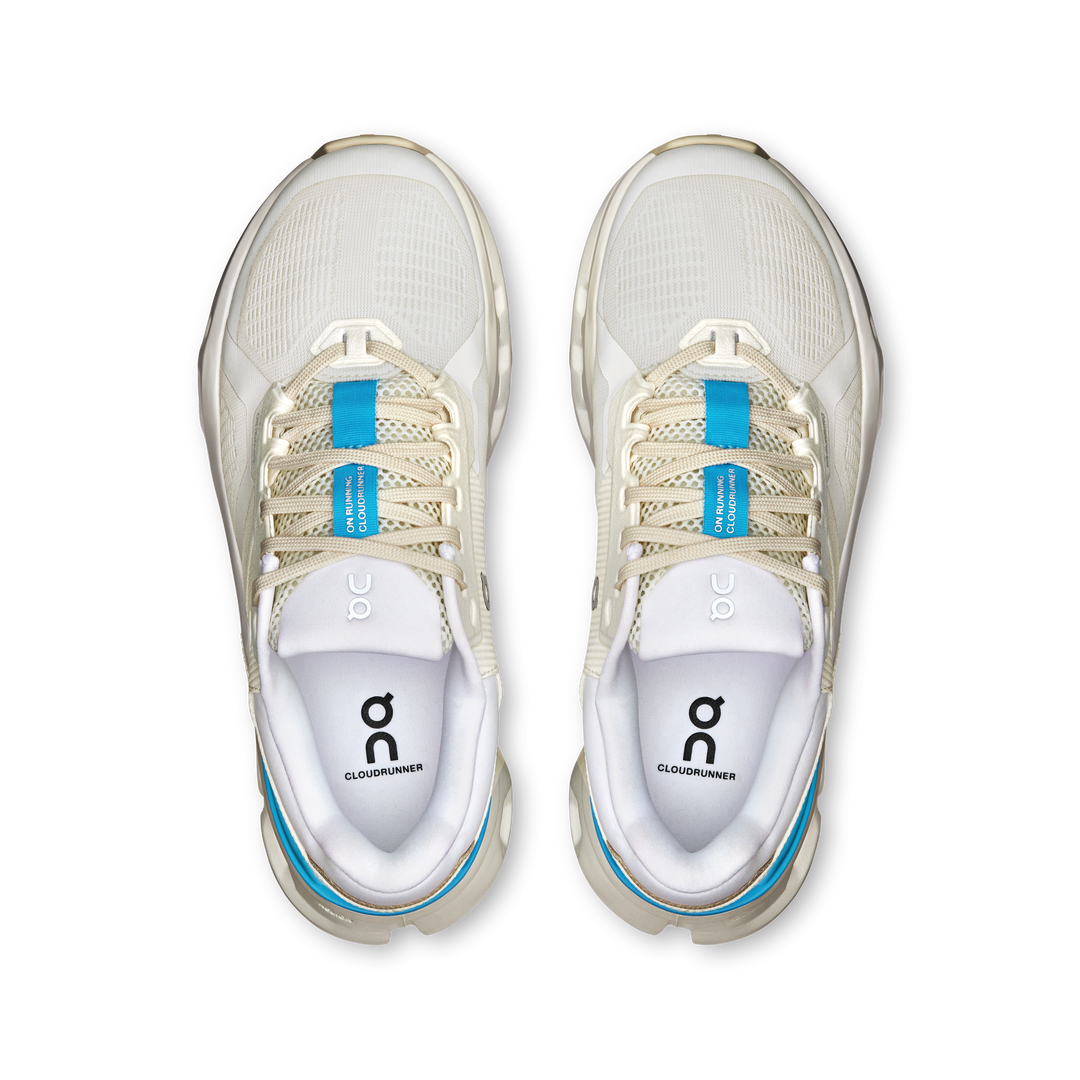 ON Womens Cloudrunner 2 - White/Horizon - Stability - SS25