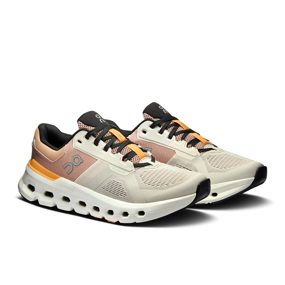 ON Womens Cloudrunner 2 - Pearl/Tangerine - Stability - SS25