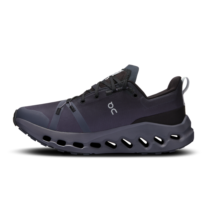 ON Womens Cloudsurfer Trail WP - Black/Eclipse - Trail