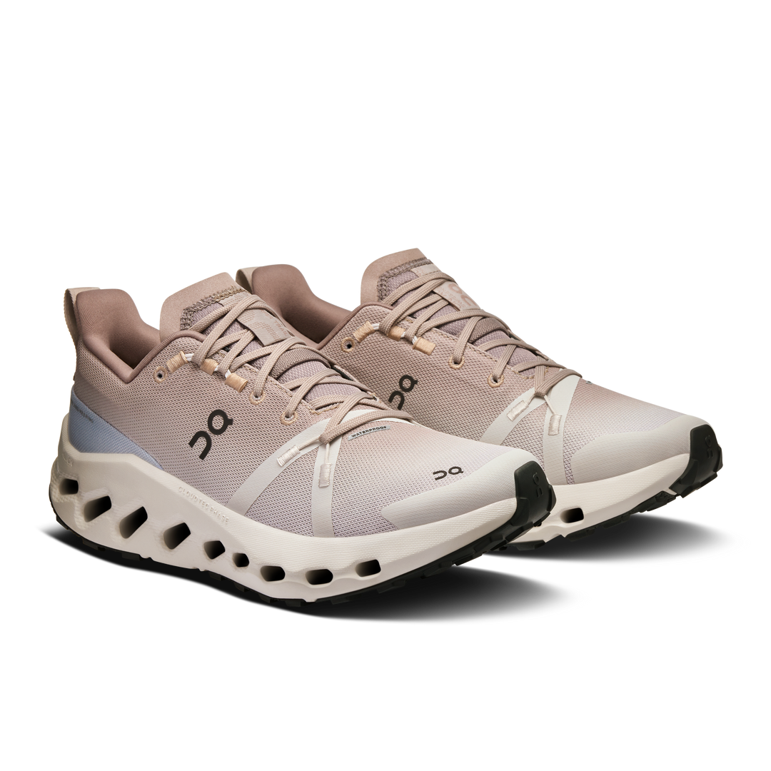 ON Womens Cloudsurfer Trail WP - Desert/Wolf - Trail - SS25