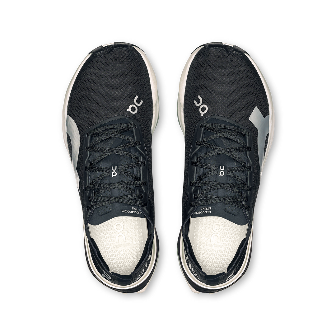 Extress Delivery Icon ON Womens Cloudboom Strike - Black/White - AW25 – Run North West