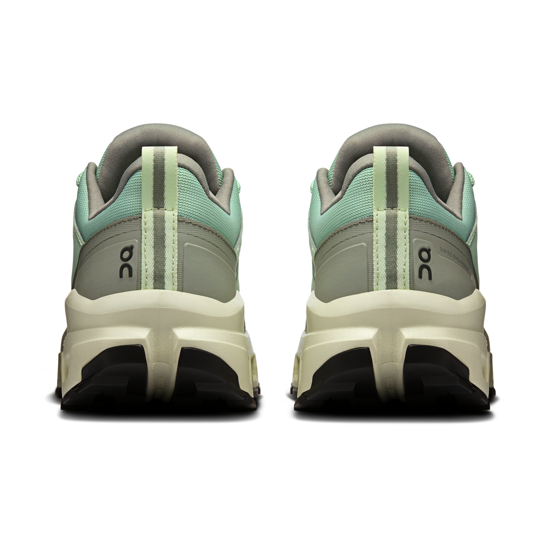 ON Womens Cloudrock Low Waterproof - Mineral/Aloe - Trail - SS25