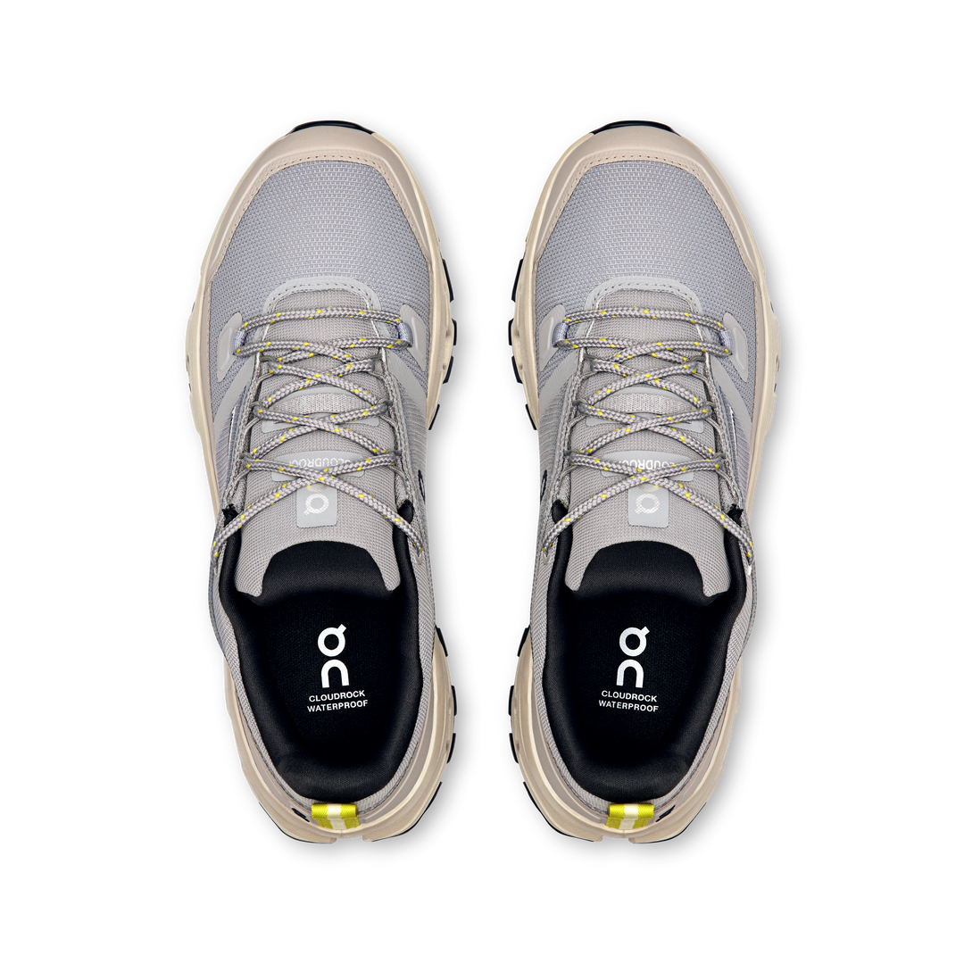 ON Womens Cloudrock Low Waterproof - Alloy/Ice - Trail - SS25