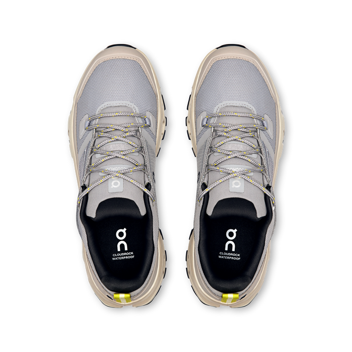 ON Womens Cloudrock Low Waterproof - Alloy/Ice - Trail - SS25
