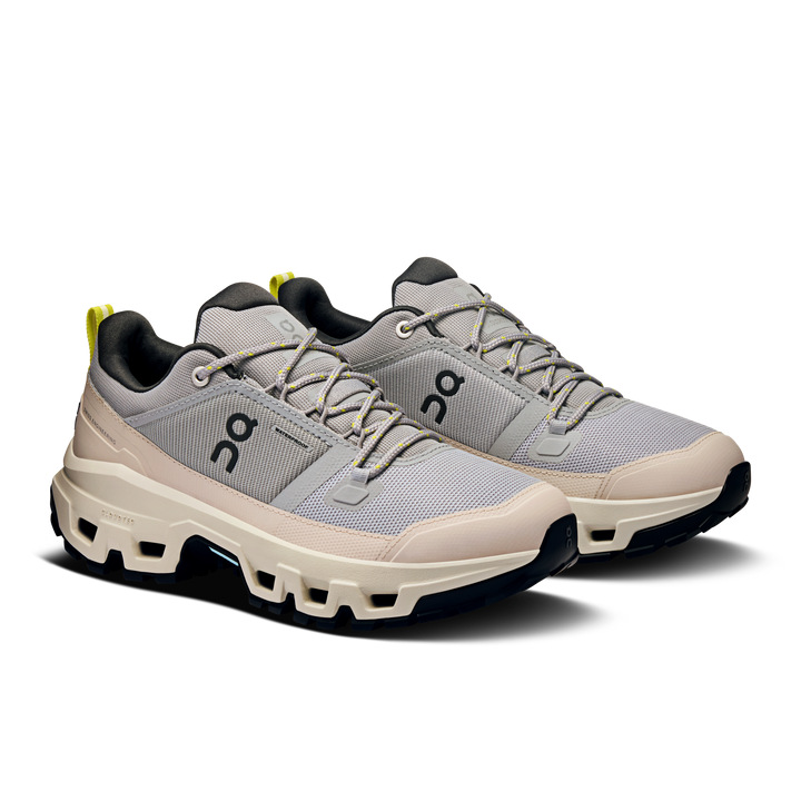 ON Womens Cloudrock Low Waterproof - Alloy/Ice - Trail - SS25