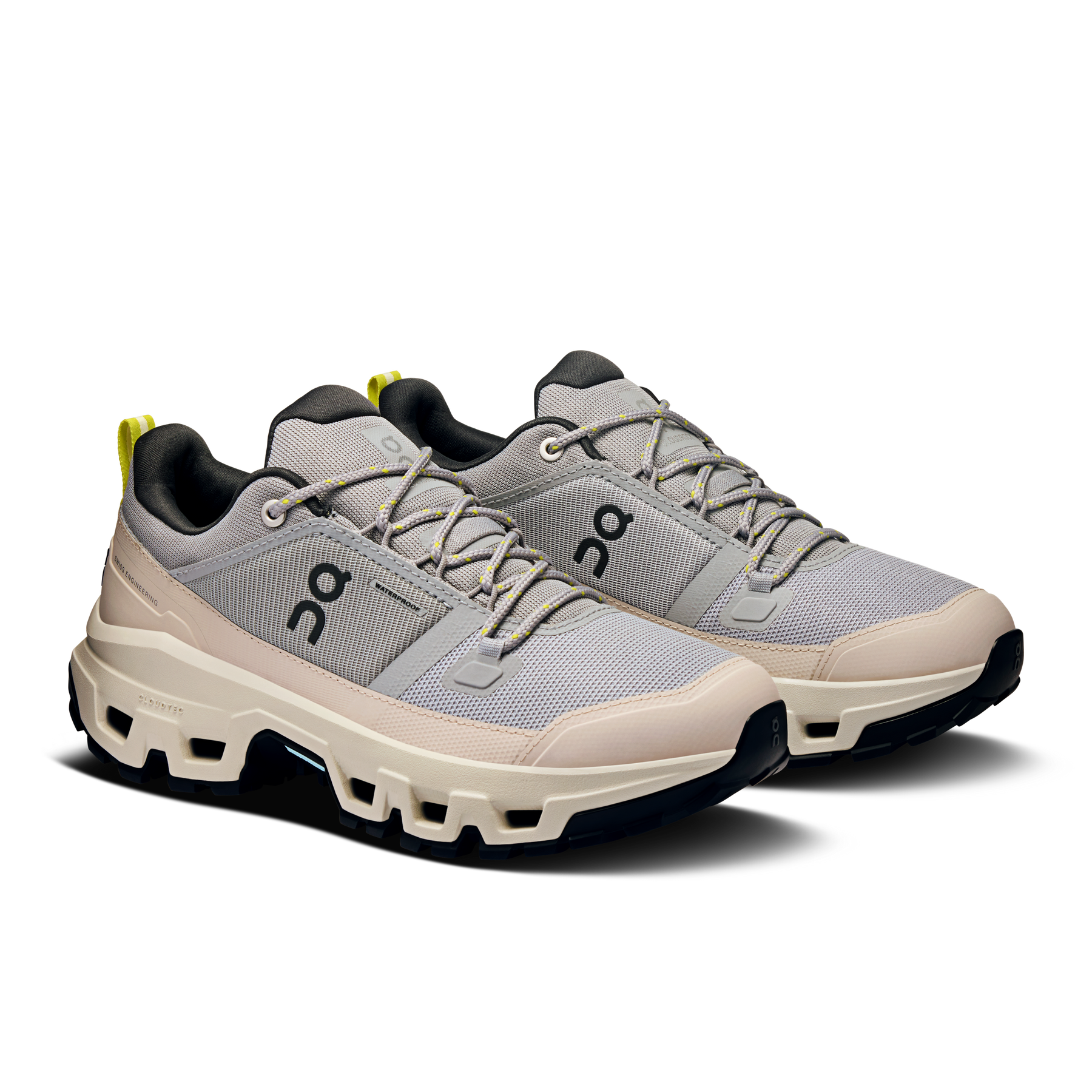 ON Womens Cloudrock Low Waterproof Alloy/Ice Run North West