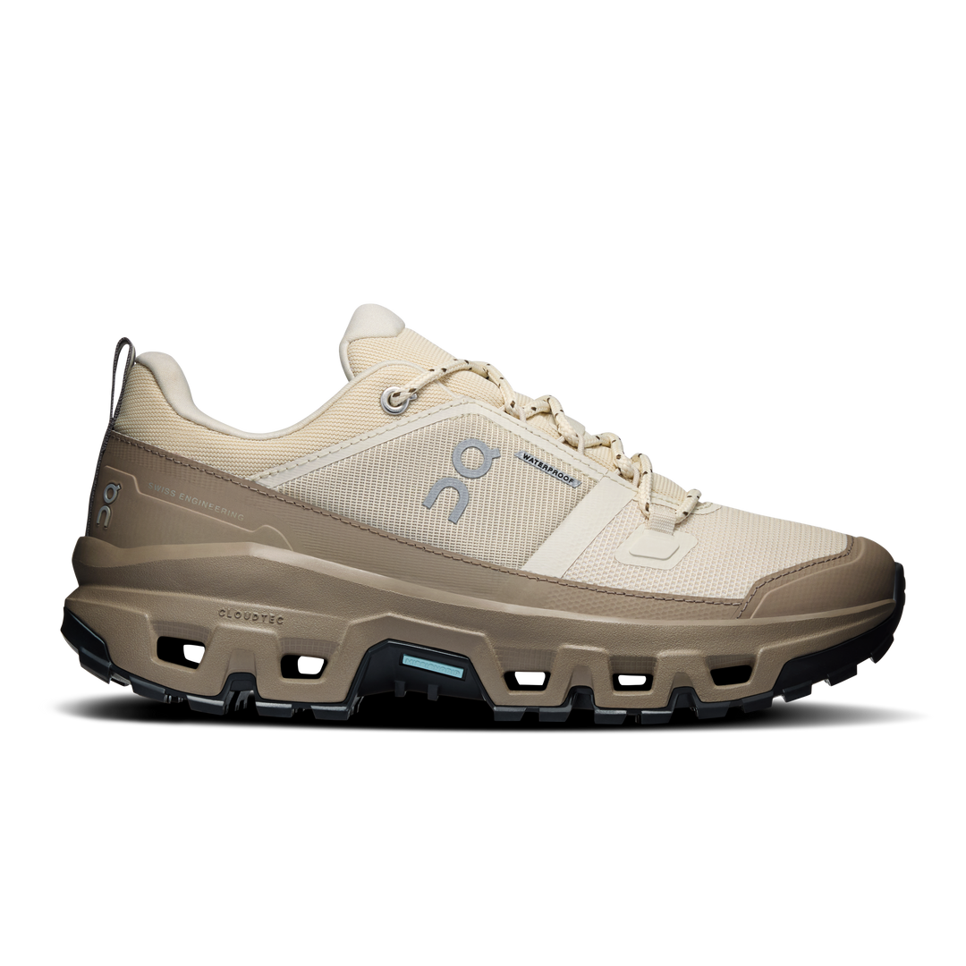 ON Womens Cloudrock Low Waterproof - Grain/Soba - Trail - AW26
